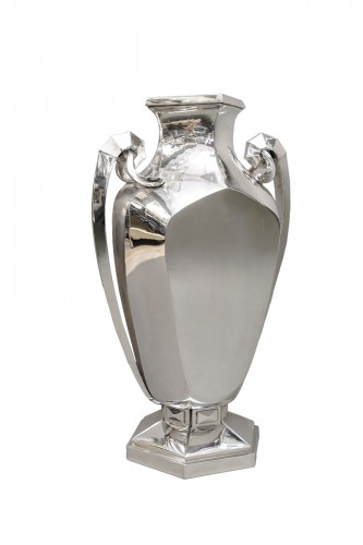 Boulenger – Vase en argent massif Art Déco circa 1925/1930