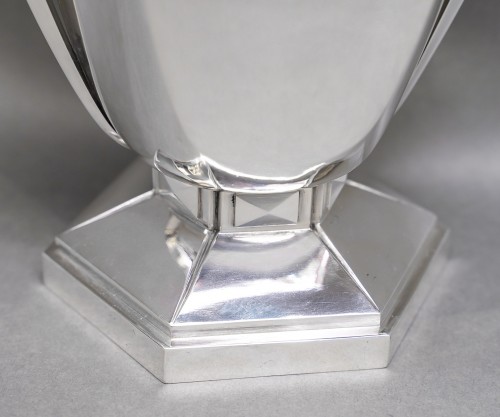 Antiquités - Boulenger – Vase en argent massif Art Déco circa 1925/1930