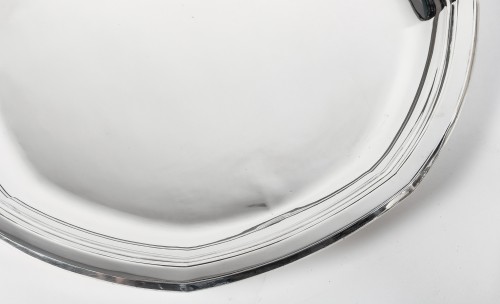 Jean E. Puiforcat - Solid silver platter set circa 1925 - 