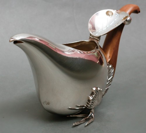 De Vecchi - Verseuse zoomorphe en argent massif époque Art déco - Art Déco