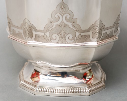 silverware & tableware  -  Important Silver Cooler by Roussel-Doutre 20th Century