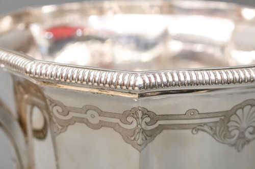  Important Silver Cooler by Roussel-Doutre 20th Century - 