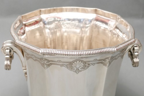 20th century -  Important Silver Cooler by Roussel-Doutre 20th Century