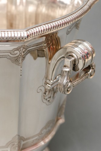 Art Déco -  Important Silver Cooler by Roussel-Doutre 20th Century