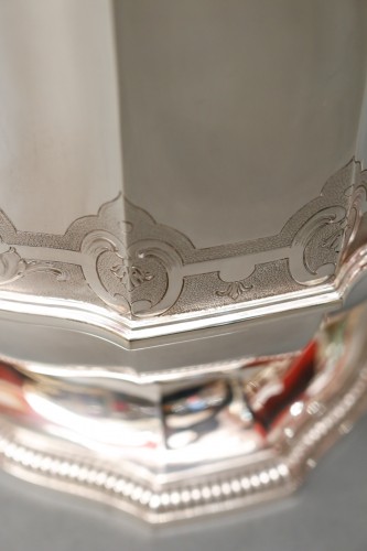 Antiquités -  Important Silver Cooler by Roussel-Doutre 20th Century