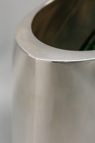 Argenterie et Arts de la table  - De Vecchi – Rafraichissoir/ Vase en argent massif design Italien 1970