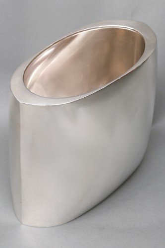 De Vecchi – Rafraichissoir/ Vase en argent massif design Italien 1970 - Années 50-60