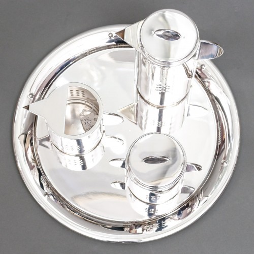 20th century - Cleto Munari ( Born in 1930) minimalist silver service