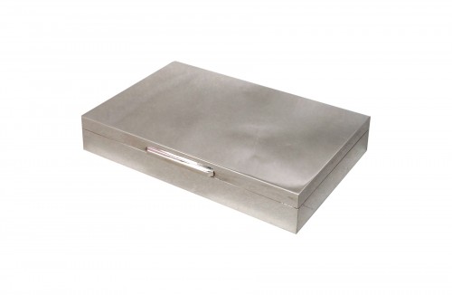 Large and beautiful box in solid silver Italy circa 1970