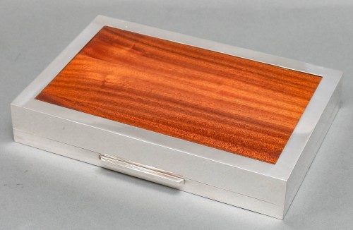 Antiquités - Large and beautiful box in solid silver Italy circa 1970