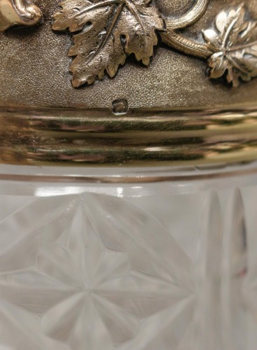 Odiot - Pichet en cristal taillé monture en vermeil XIXe - Napoléon III