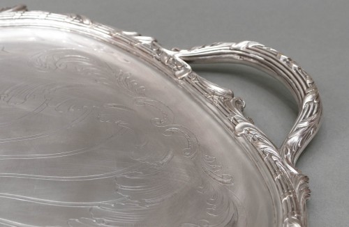 ODIOT - Plateau ovale circa 1860/1880 - Emmanuel Redon Silver Fine Art