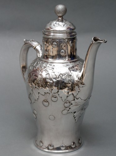 CHRISTOFLE – Verseuse en argent massif époque Art nouveau - Emmanuel Redon Silver Fine Art