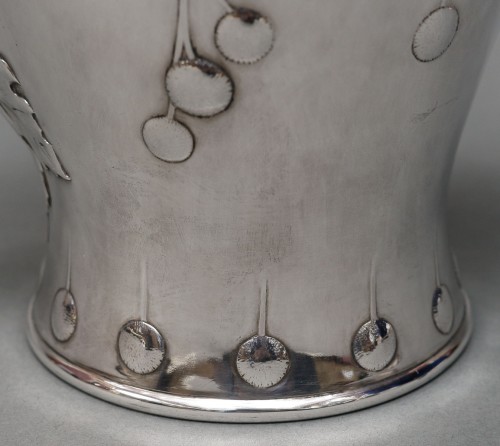 Antiquités - CHRISTOFLE – Verseuse en argent massif époque Art nouveau