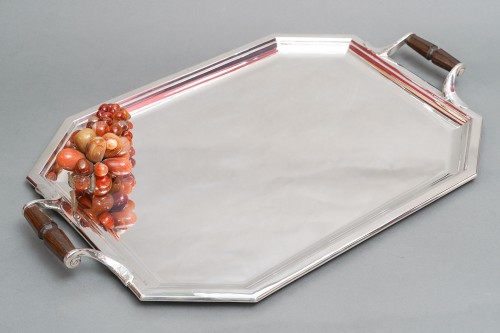 Puiforcat – Solid silver tray Art deco period - Art Déco