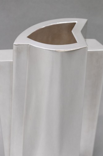 Antiquités - Garrido - constructivist silver vase