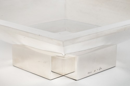 D. Garrido – Square centerpiece in sterling silver 20th century - silverware & tableware Style 50