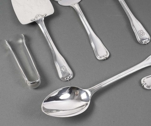 Antiquités - Puiforcat - silver flatware 141 pieces &quot;choiseul&quot; model 