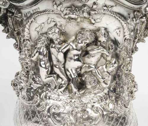Antique Silver  - Berthold Muller - Silver champagne bucket London 1895