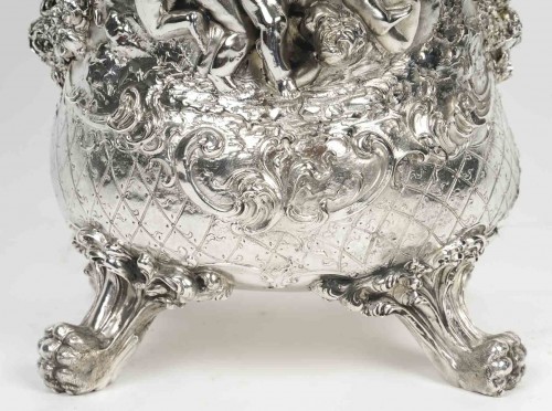 19th century - Berthold Muller - Silver champagne bucket London 1895