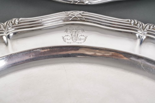 Napoléon III - Gustave ODIOT – Set of ten dishes in solid silver 19th century