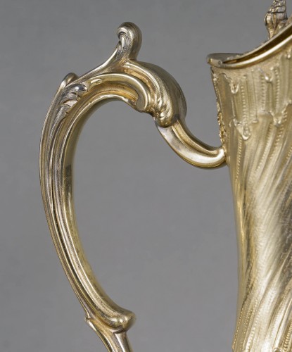 Gustave Odiot – Pair of crystal and vermeil ewers Circa 1870/1880 - Napoléon III