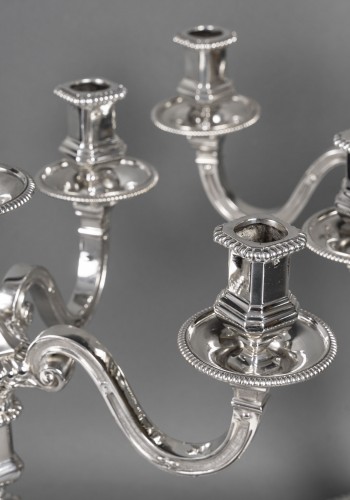 Falkenberg - Pair of solid silver candelabras from the early 20th century - 