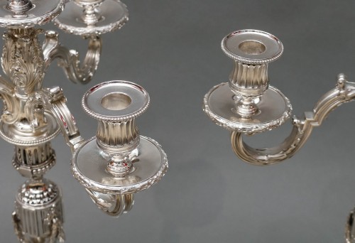 G. Signard - Paire de candélabres argent massif - 