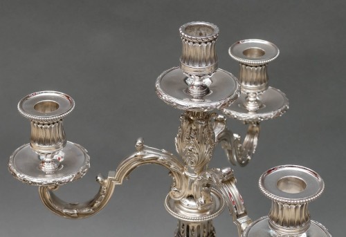  - G. Signard - Paire de candélabres argent massif