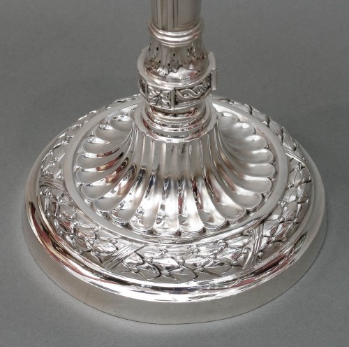 Antiquités - G. Signard - Paire de candélabres argent massif