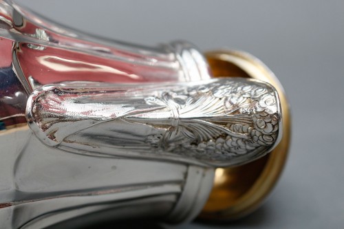 Art nouveau - Lelièvre (eugène-alfred) – Cafetière Cafetière en argent massif Tiffany 1880