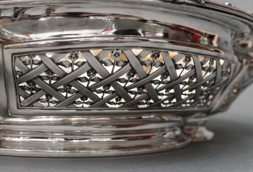 XIXe siècle - Cardeilhac - Panière à fruits en argent massif XIXe