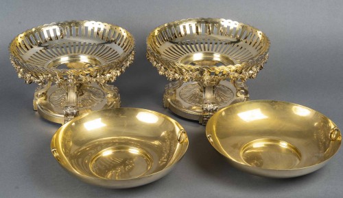 Bointaburet – Paire de coupes en vermeil époque XIXe - Napoléon III