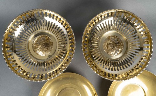 Napoléon III - Bointaburet – Paire de coupes en vermeil époque XIXe