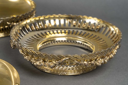 Argenterie et Arts de la table  - Boin Taburet – Suite de 4 coupes en Vermeil d’époque XIXe