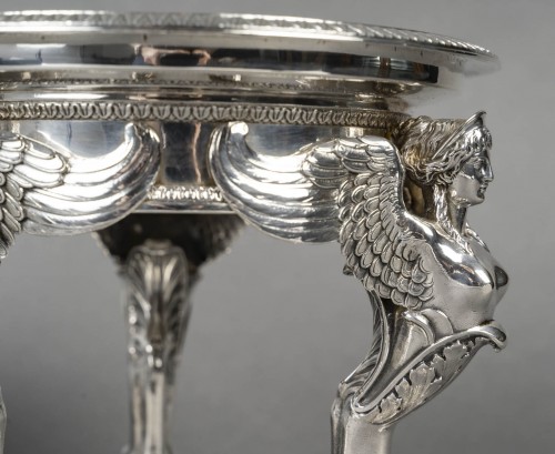 Gustave Odiot – Paire de coupes argent et cristal Baccarat XIXé - Emmanuel Redon Silver Fine Art