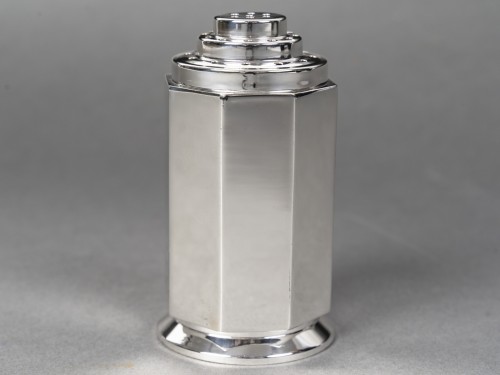 olier & caron - Saupoudroir en Argent massif Epoque 1930 - Emmanuel Redon Silver Fine Art