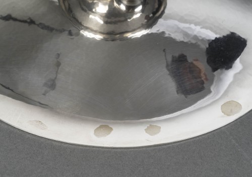 Christofle, Luc Lanel – Coupe sur pied martelée Epoque Art Deco - Art Déco