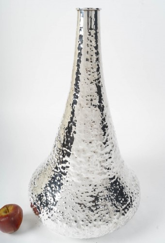 Argenterie et Arts de la table  - R. VALLE – Grand vase en argent massif XXe Italie du Nord