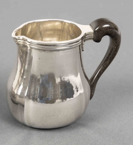 XXe siècle - G. LECOMTE – Service thé café 4 pièces argent massif époque Art Deco 1925