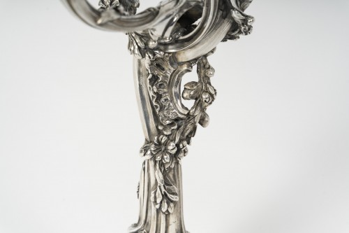 Harleux – Paire de candélabres XIXe en bronze - Emmanuel Redon Silver Fine Art