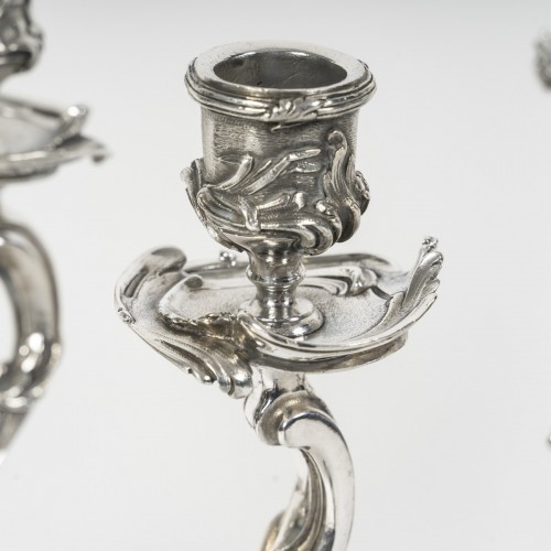 Harleux – Paire de candélabres XIXe en bronze - Napoléon III
