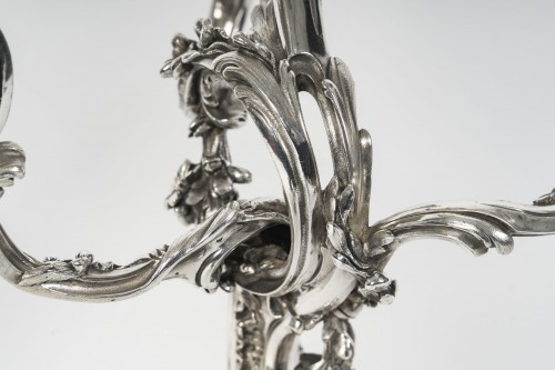 Napoléon III - Harleux – Paire de candélabres XIXe en bronze