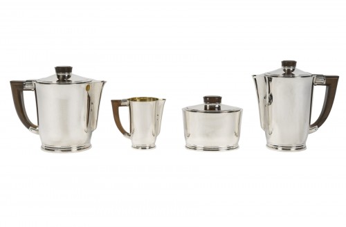Cardeilhac – Service thé café 4 pièces en argent massif xxè art deco