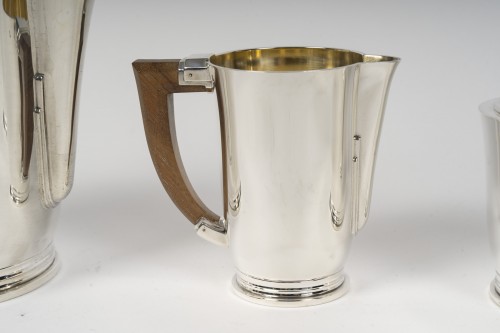 XXe siècle - Cardeilhac – Service thé café 4 pièces en argent massif xxè art deco