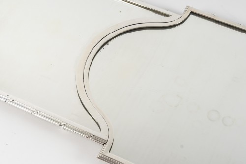 Queillé - 3-part solid silver centerpiece, 19th  - Napoléon III
