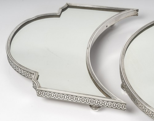Napoléon III -  Odiot – Late 19th century Three-piece silver centerpiece