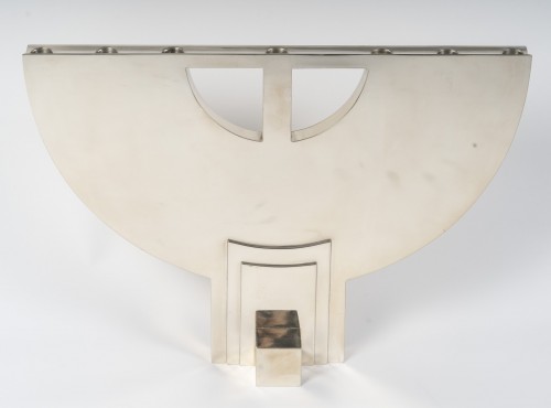 silverware & tableware  - Cleto Munari – Modernist Seven-candle Solid Silver Candlestick, Circa 1980