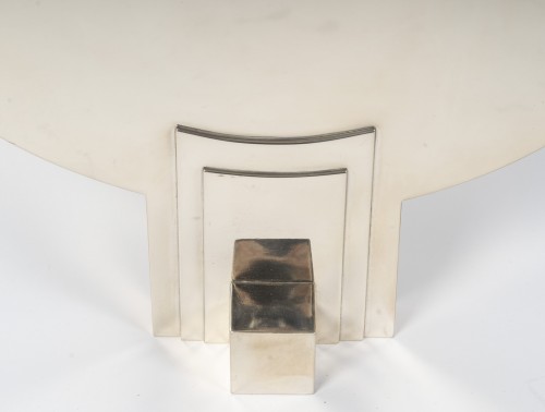 20th century - Cleto Munari – Modernist Seven-candle Solid Silver Candlestick, Circa 1980
