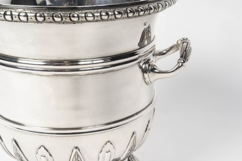 silverware & tableware  - Puiforcat – late 19th century  Solid silver cooler